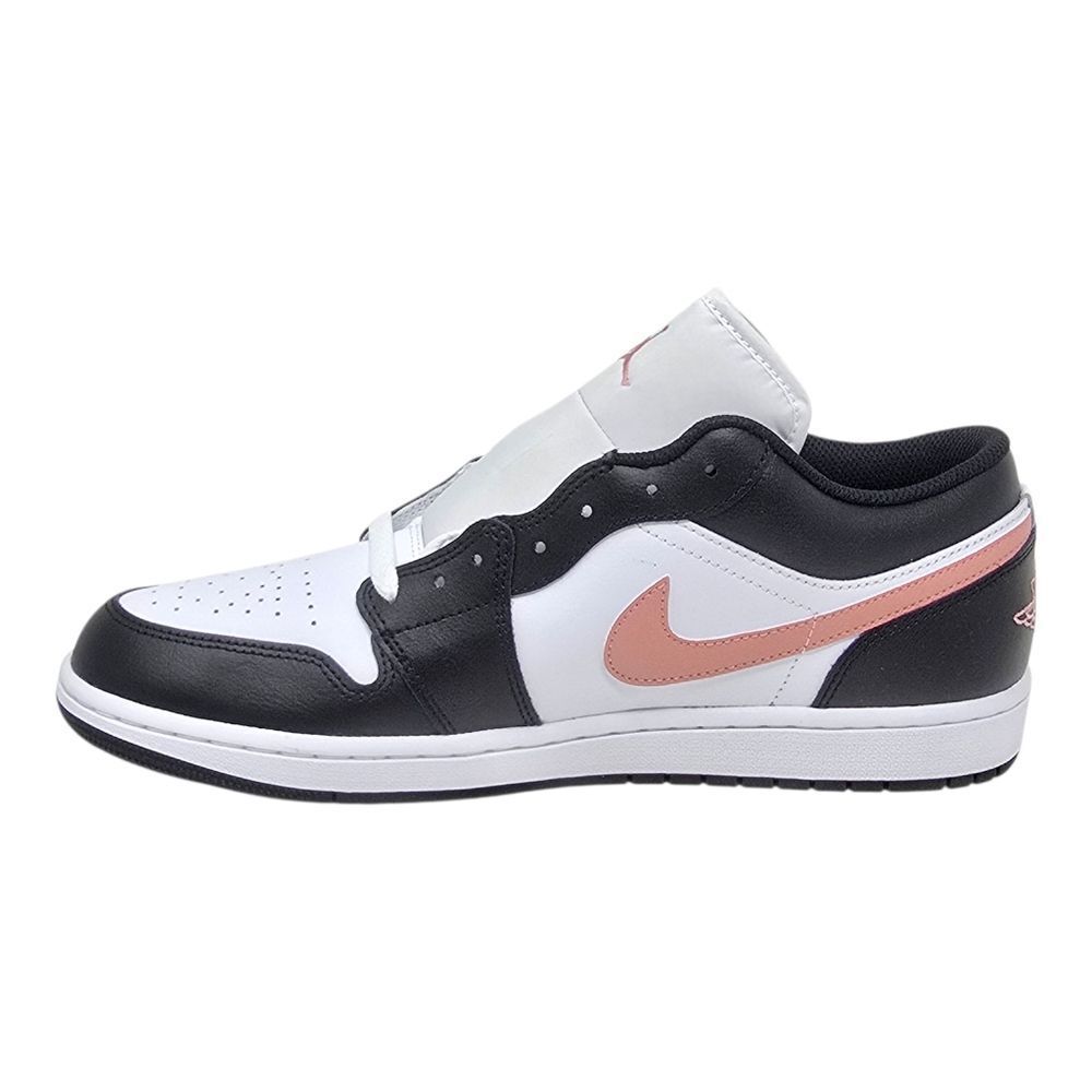 Nike Air Jordan 1 Low White Black Rust Pink 553558-165 Sneakers Men's Size's - Picture 5 of 9